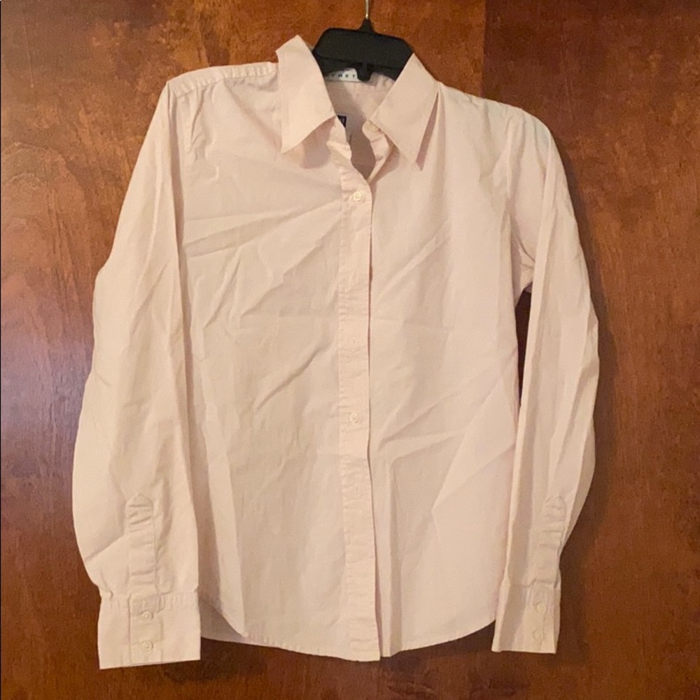 Light pink button down shirt